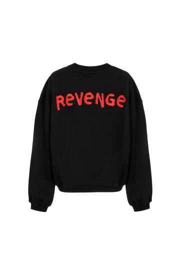 світшот "revenge" у чорному кольорі