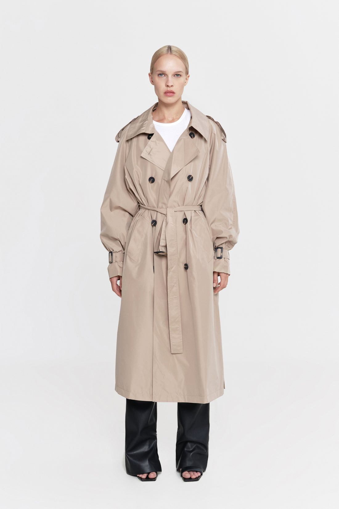 тренч 80s у кольорі beige