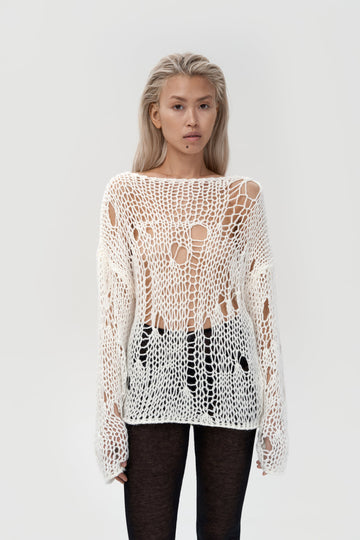 светр a la sweater у молочному кольорі