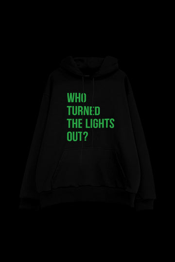 худі "lights out" у чорному кольорі