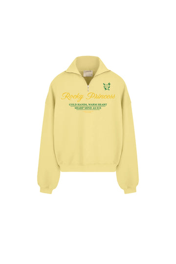 світшот з блискавкою "rocky princess" у кольорі baby yellow