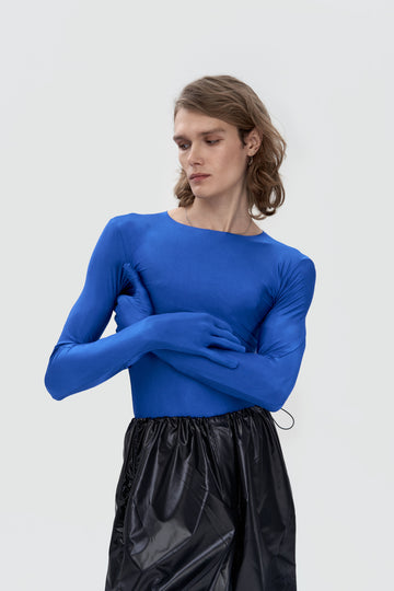 лонгслів "lilith" у кольорі електрик