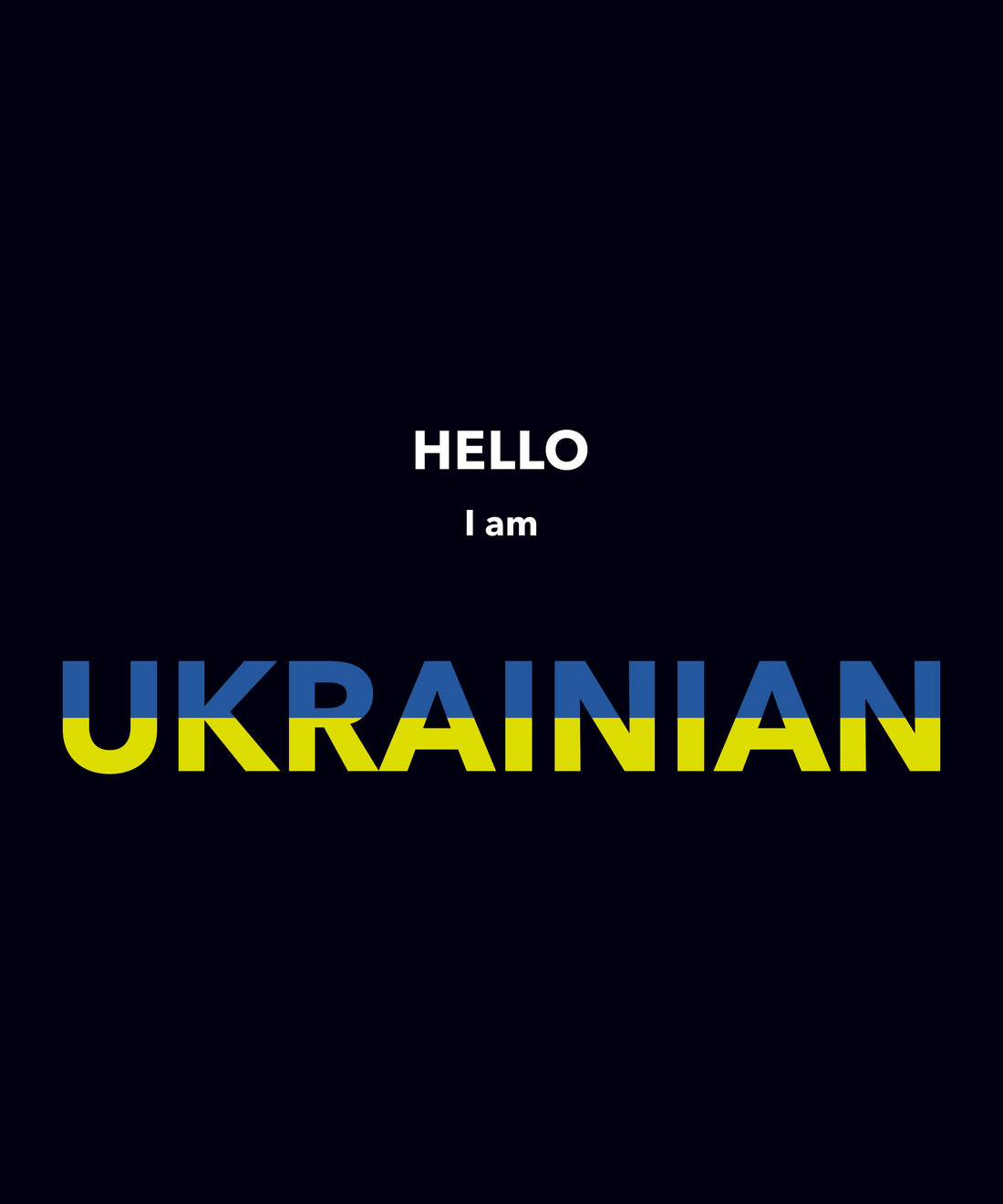 футболка "ukrainian" у чорному кольорі