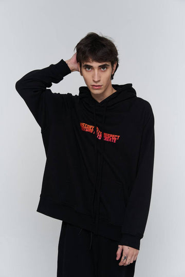 худі "history // future" у чорному кольорі