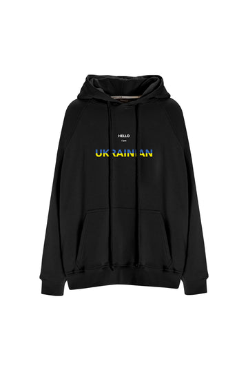 худі "ukrainian" у чорному кольорі