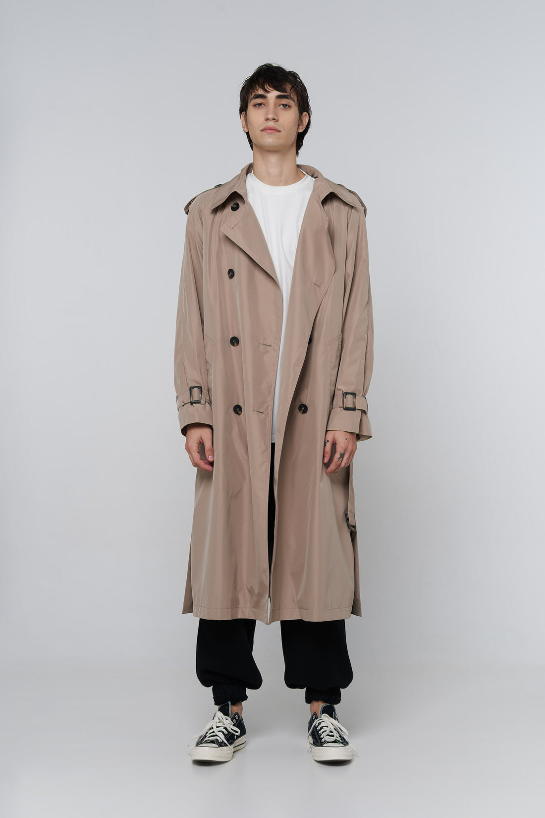 тренч 80s у кольорі beige