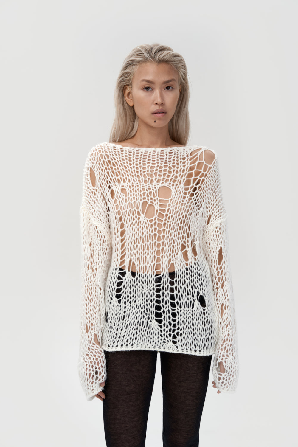 светр a la sweater у молочному кольорі