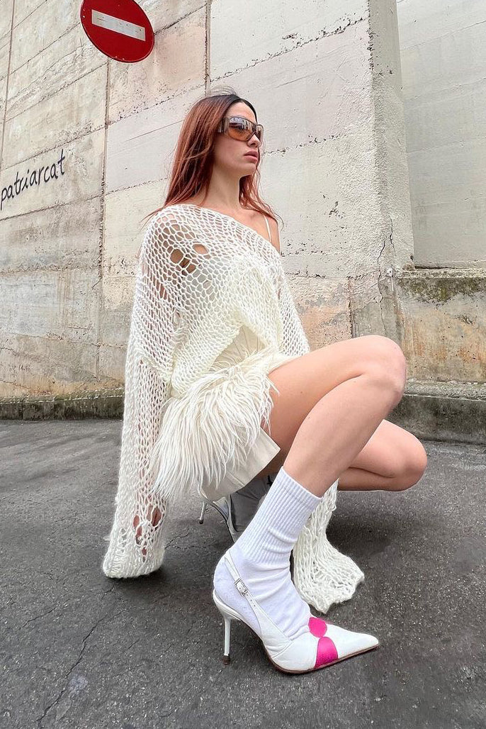 светр a la sweater у молочному кольорі