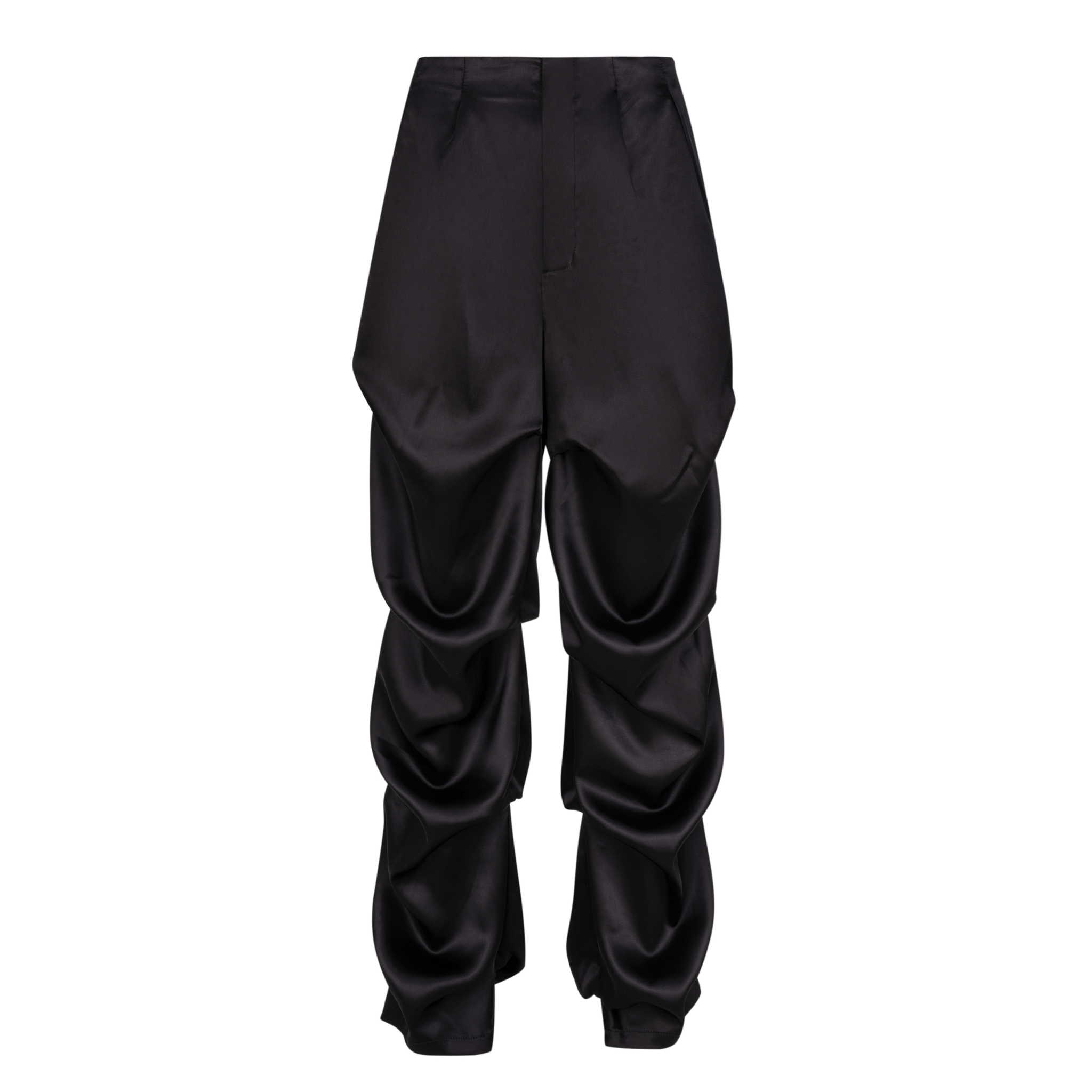 *брюки "a la cargo satin" у чорному кольорі special selection
