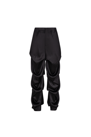 *брюки "a la cargo satin" у чорному кольорі special selection