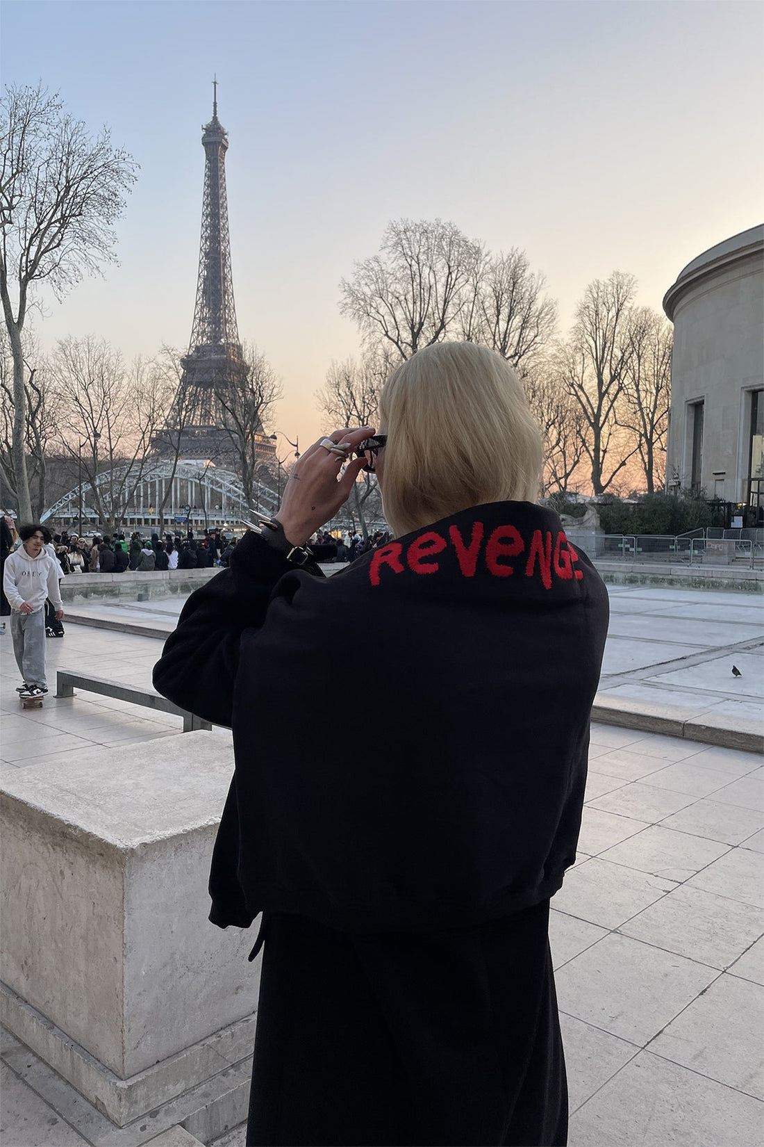 світшот "revenge" у чорному кольорі