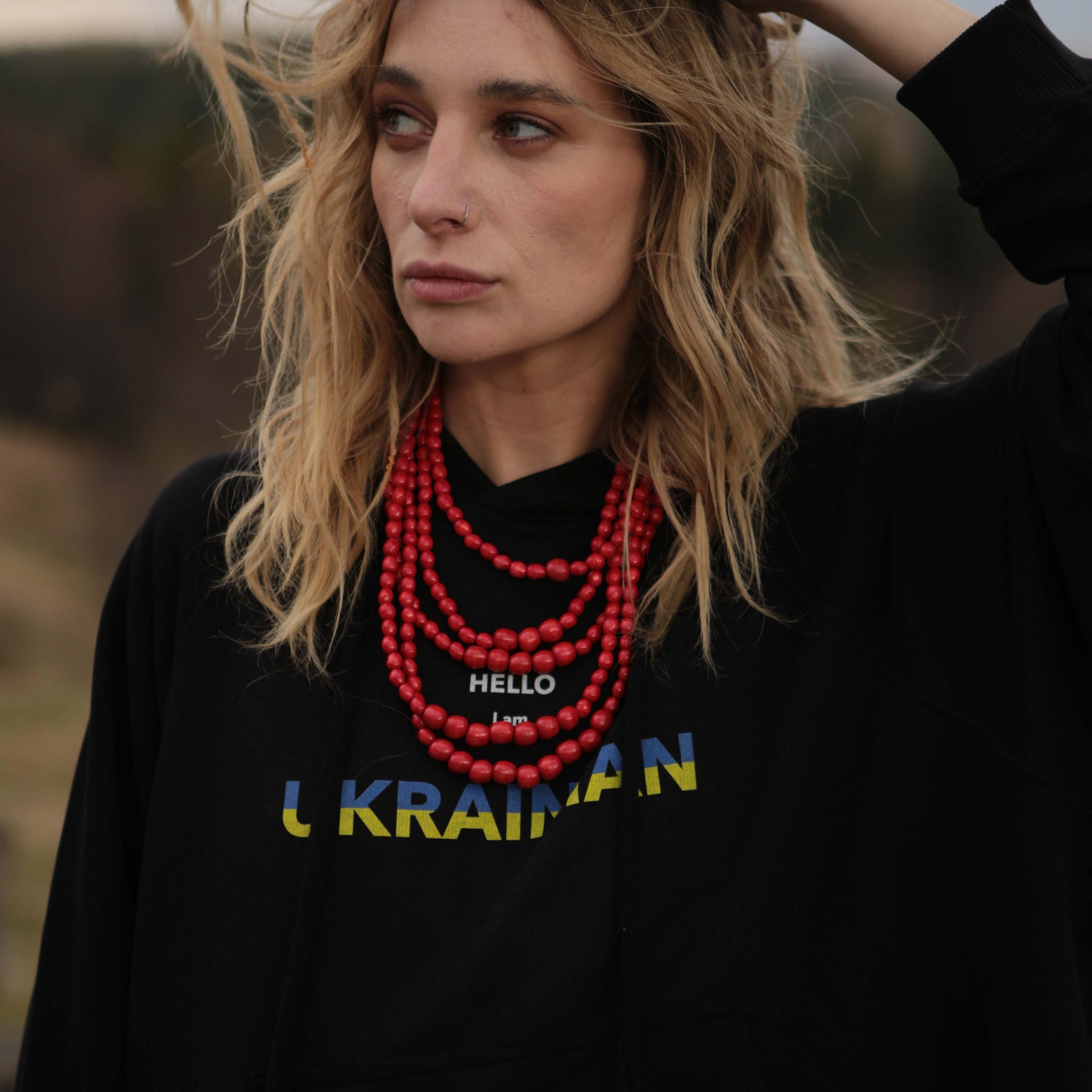 *худі "ukrainian" у чорному кольорі special selection