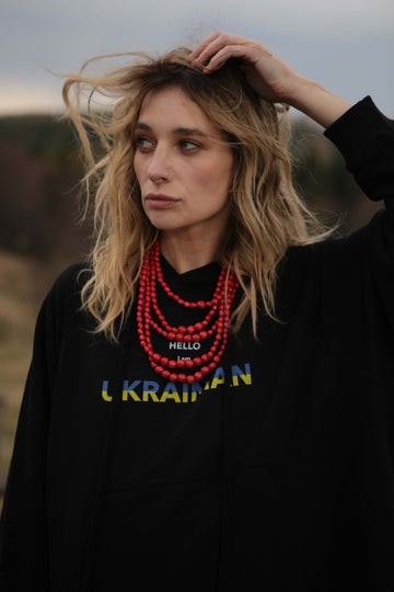 *худі "ukrainian" у чорному кольорі special selection