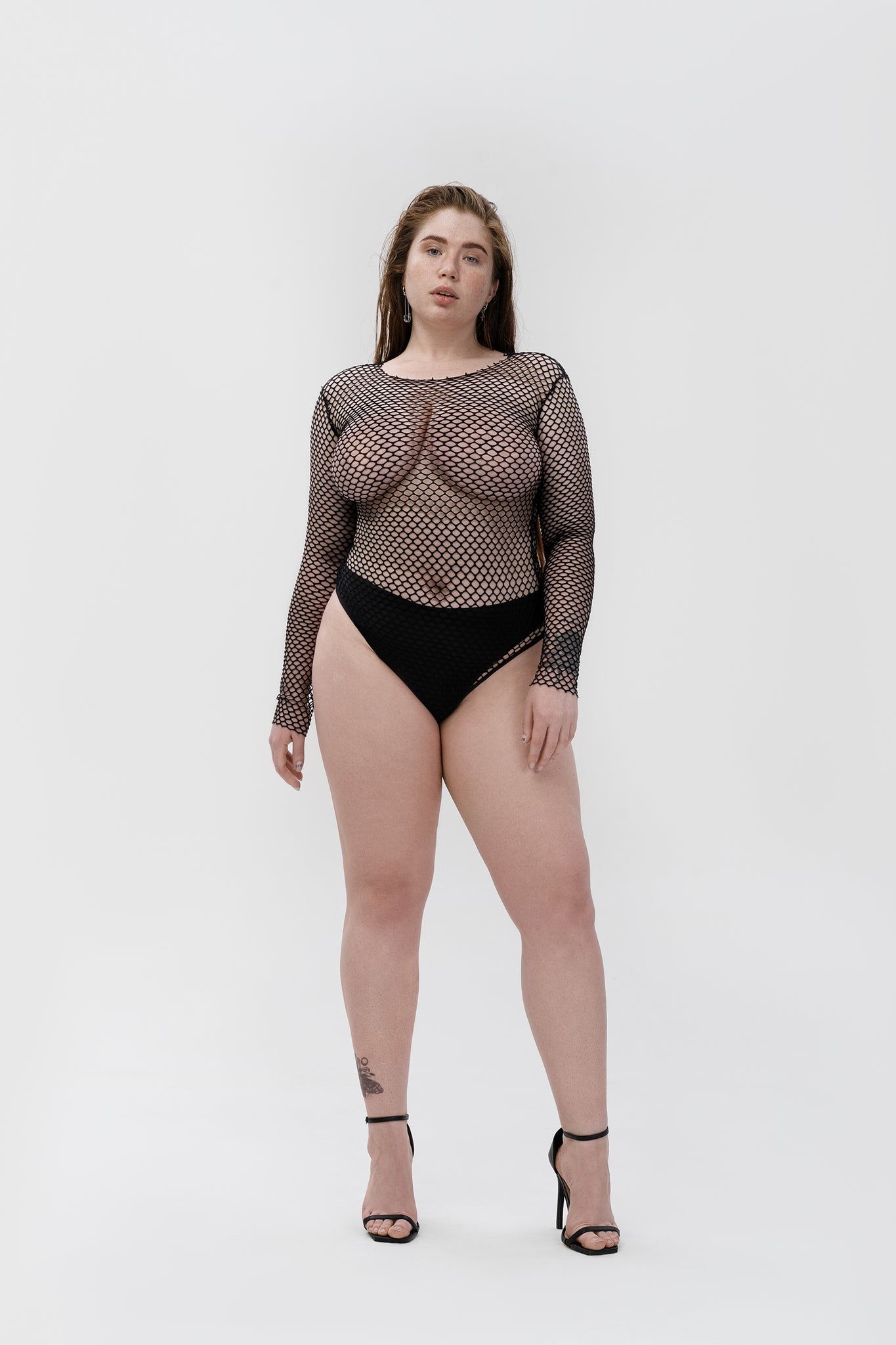 боді "sheer mesh" у чорному кольорі