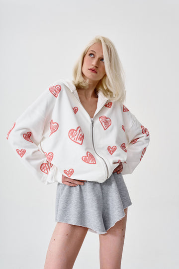 зіпер із серцями