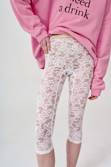 легінси lace у білому кольорі