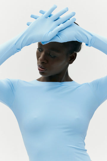 *лонгслів "lilith" у блакитному кольорі special selection