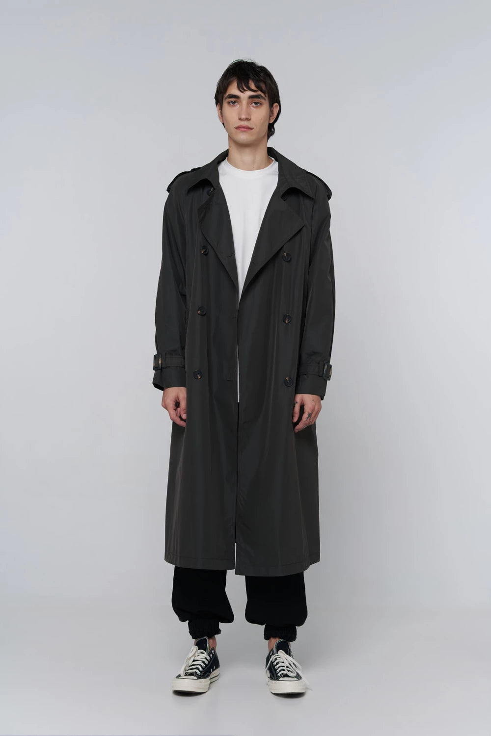 тренч 80s у кольорі dark grey