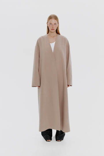 *пальто "plain" у бежевому кольорі special selection