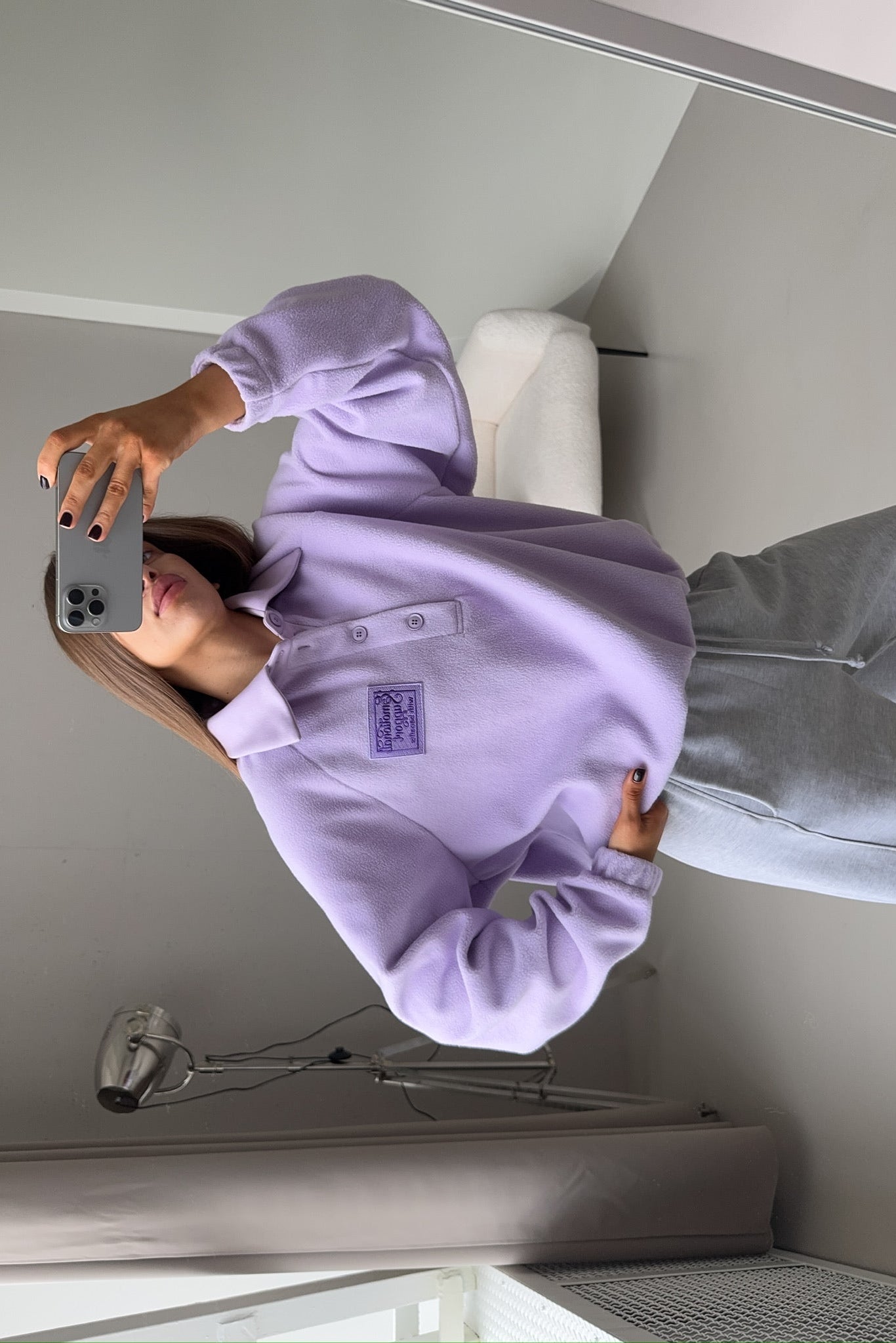 світшот Teddy у ліловому кольорі