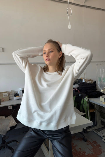 *світшот "basic" у білому кольорі special selection