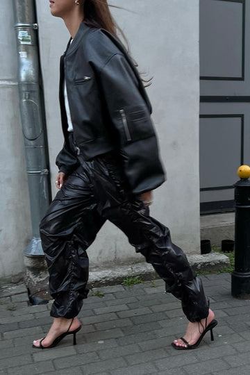 *брюки "a la cargo" у чорному кольорі special selection