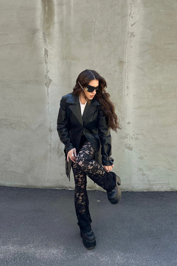 *штани "lace" у чорному кольорі special selection