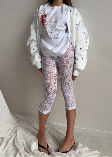 легінси lace у білому кольорі