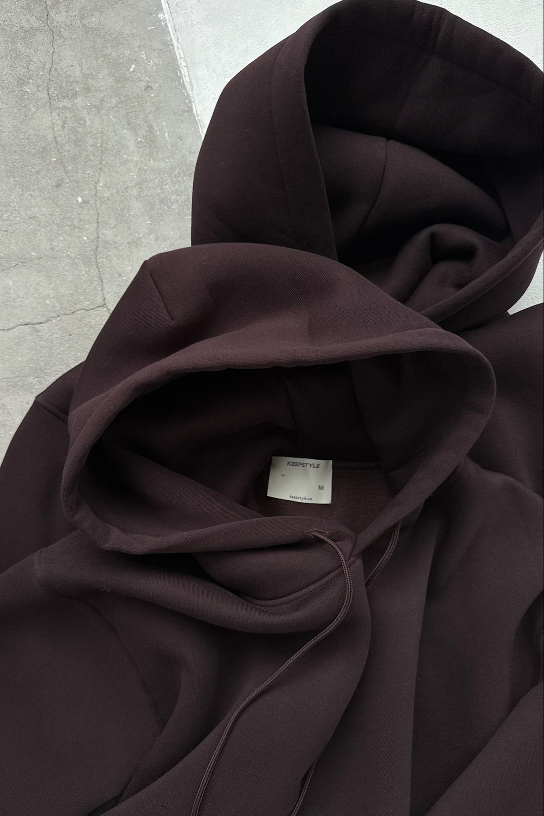 худі утеплений у коричневому кольорі