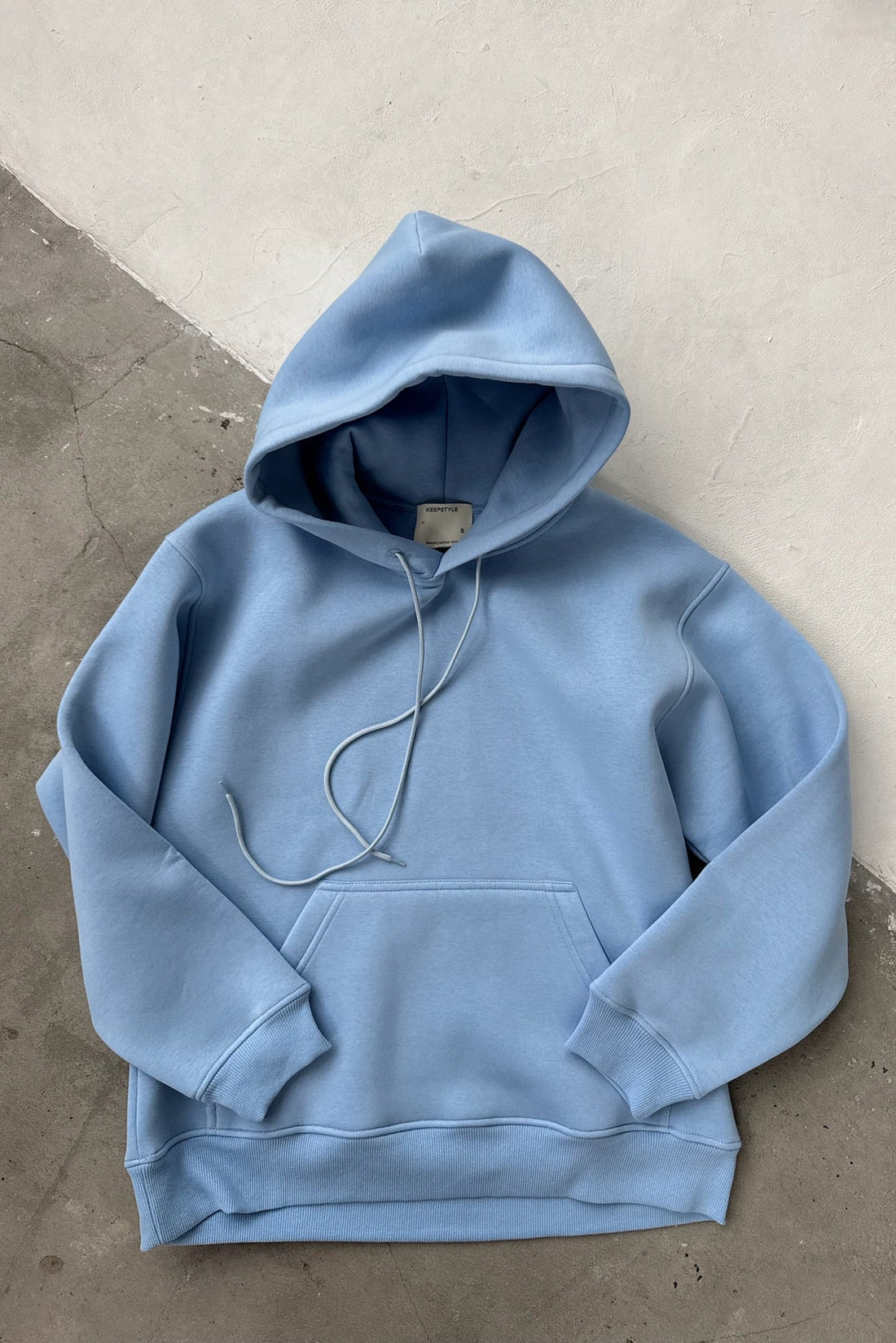 худі утеплений у блакитному кольорі