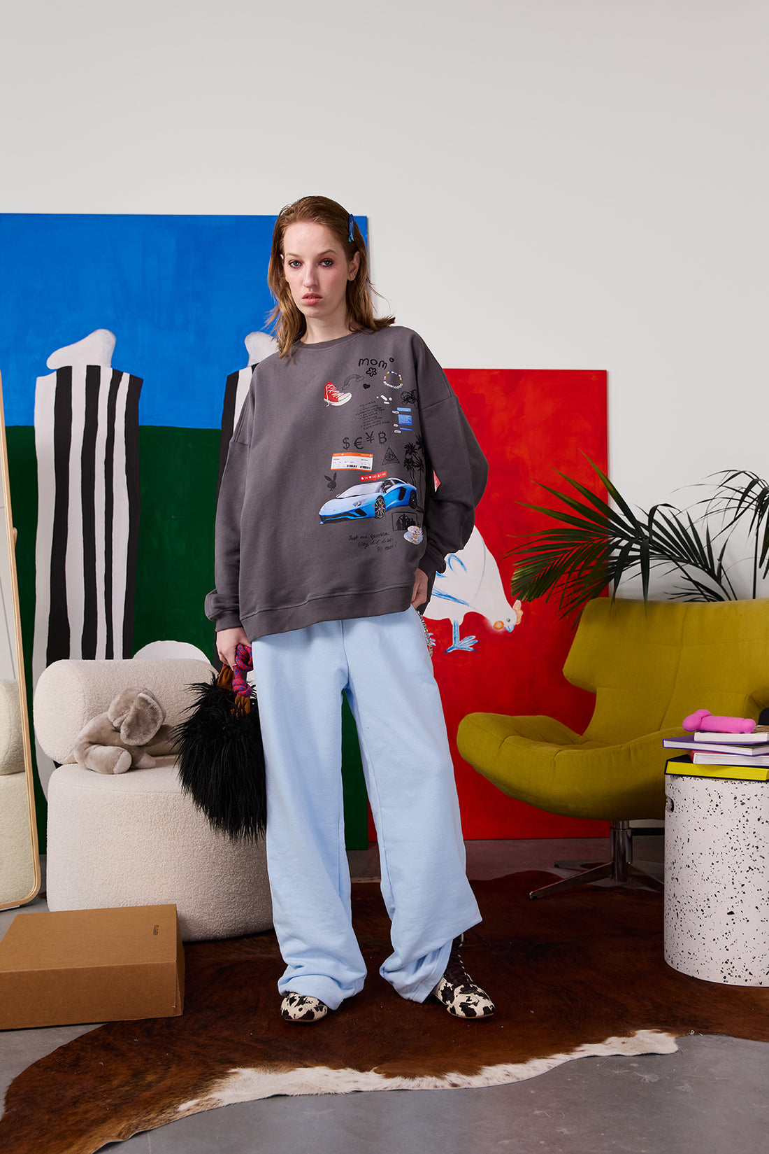 *штани "real big" у блакитному кольорі special selection