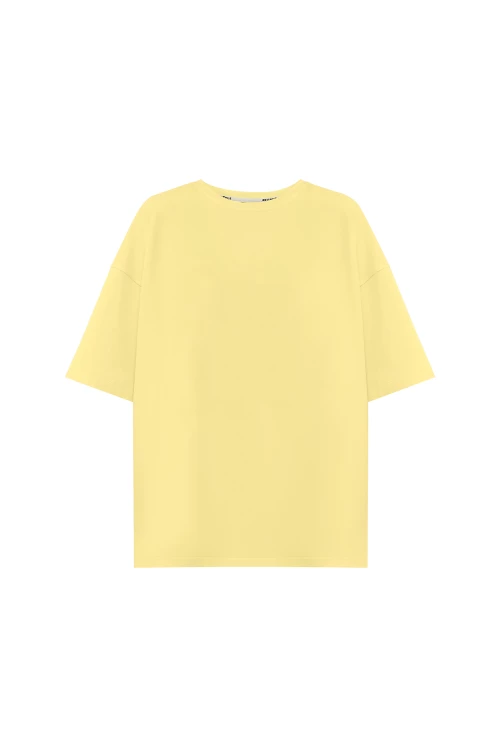 футболка basic у жовтому кольорі