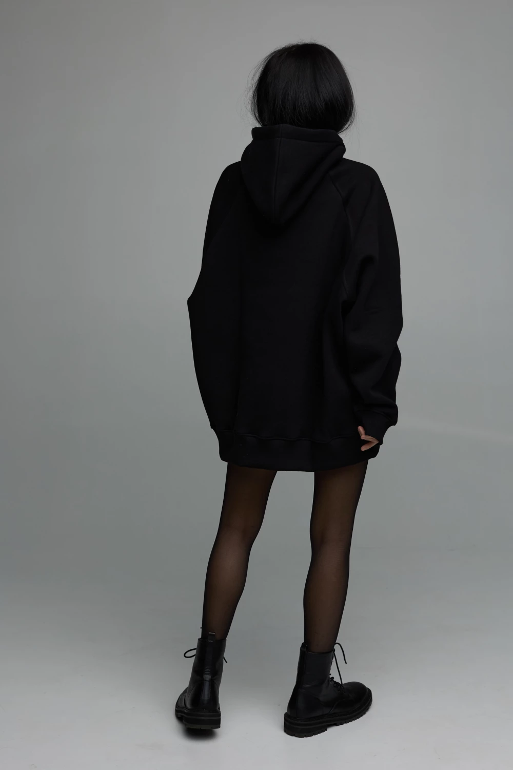 hoodie ugly in black color