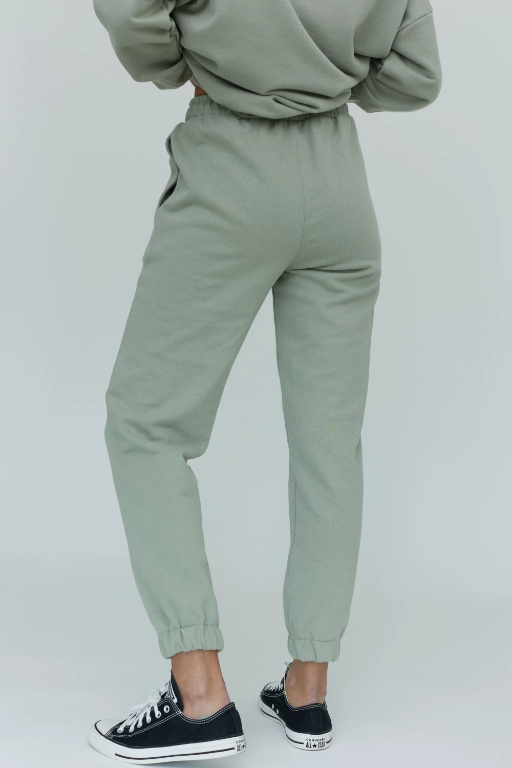 unisex pants in forest color