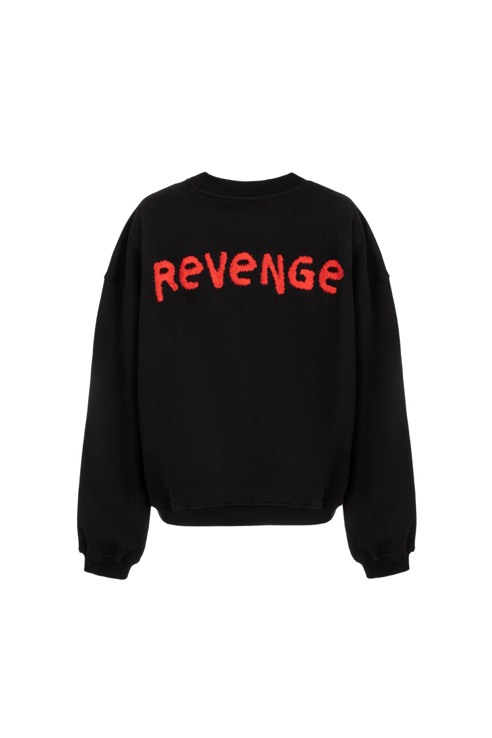 sweatshirt "revenge"  in black color
