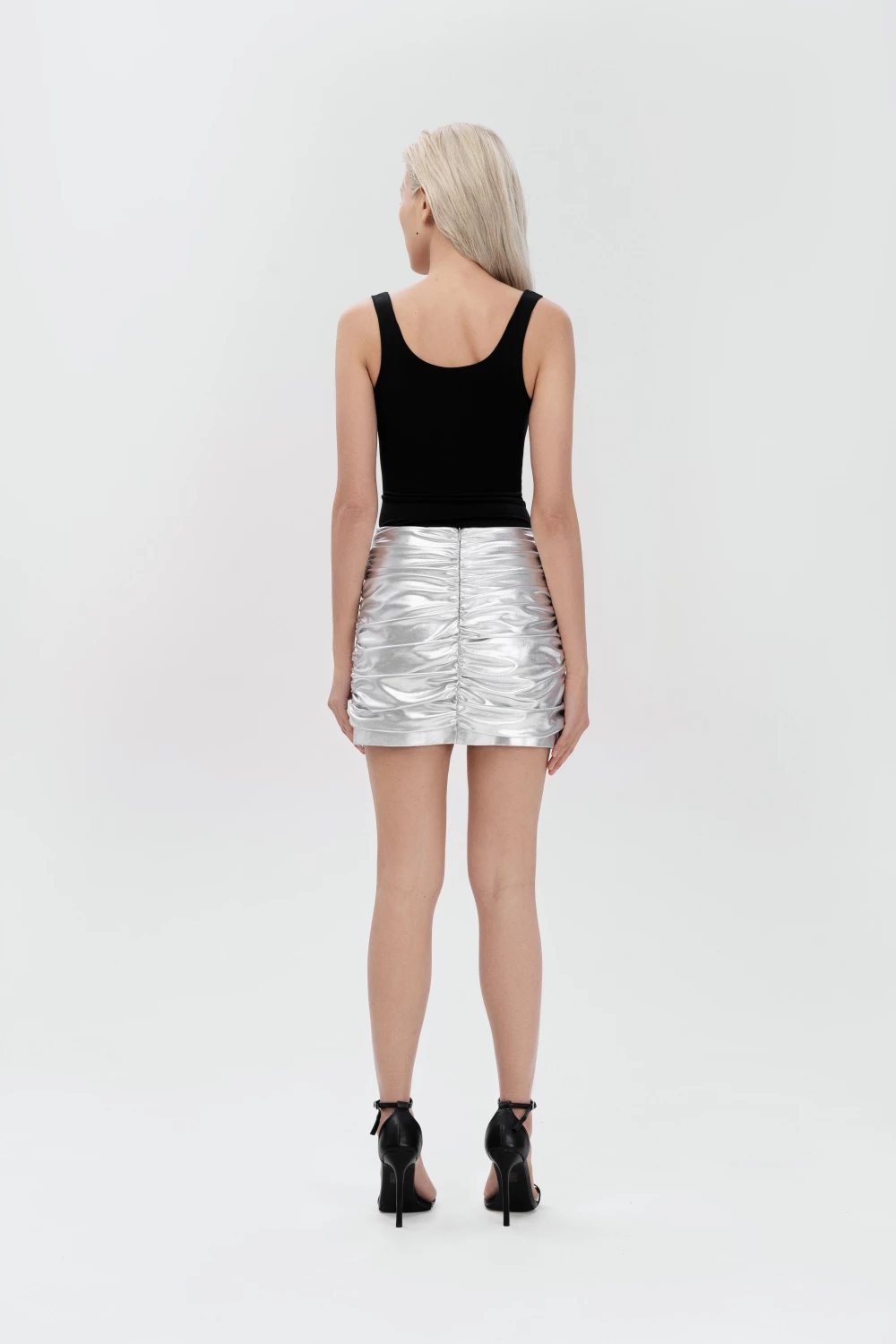 срібляста sexy skirt