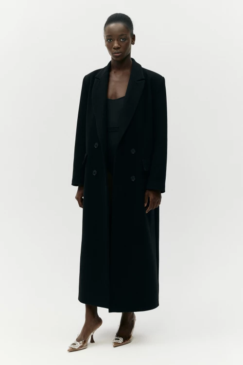пальто "long" у чорному кольорі