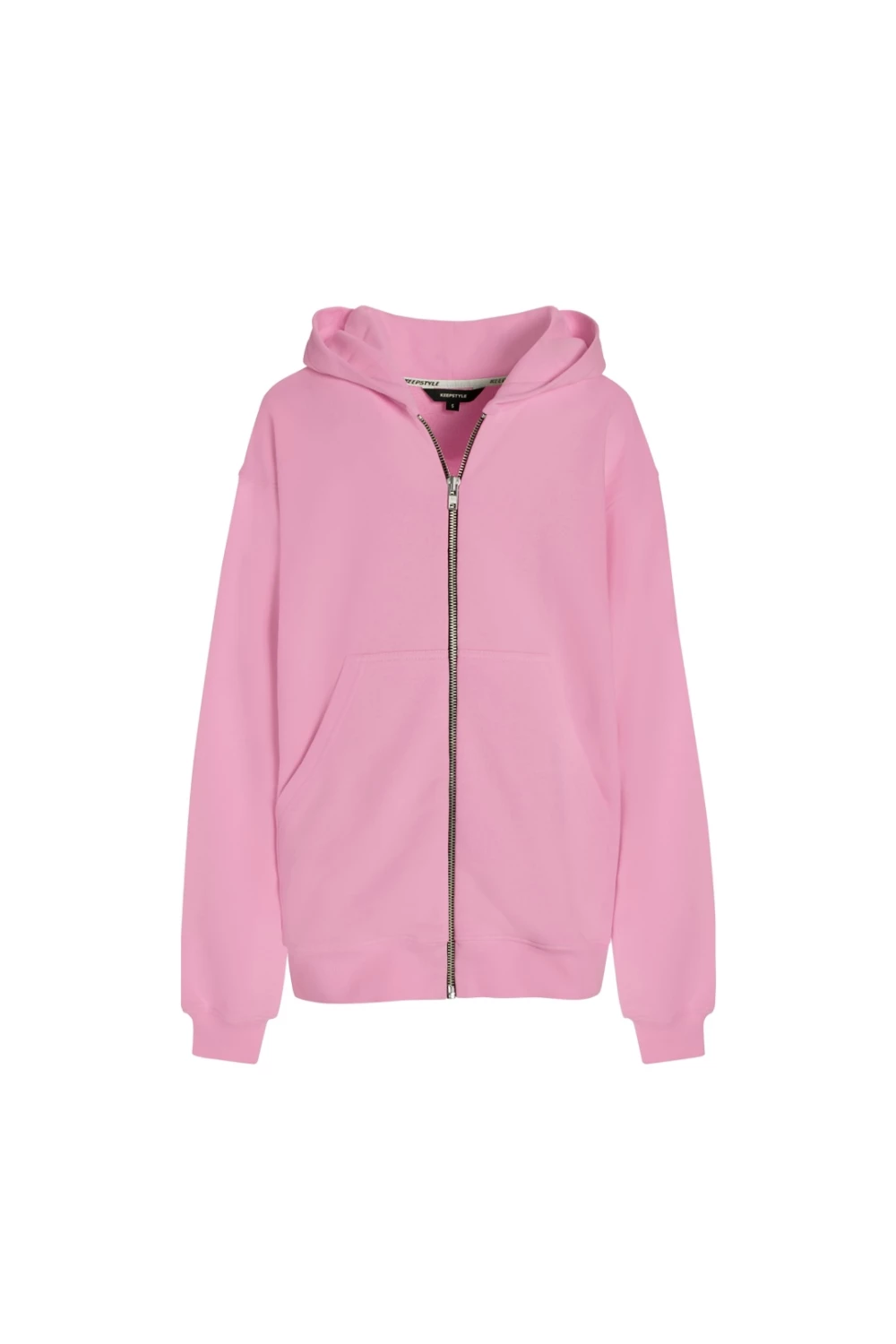 zip-up hoodie in bubble color