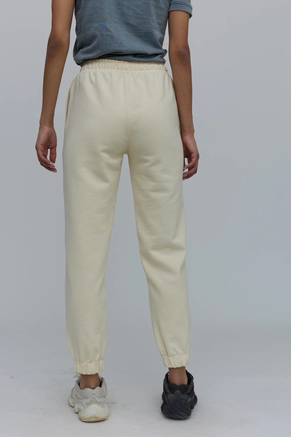 unisex pants in vanilla color