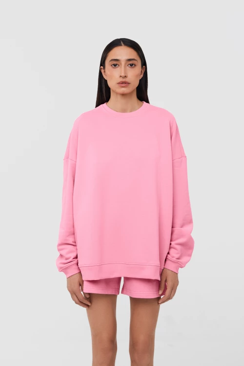 basic sweatshirt in bubble color