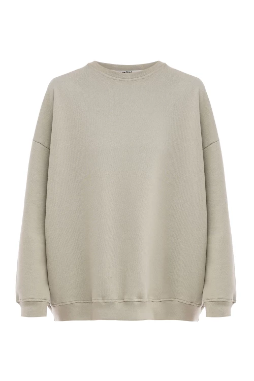 basic sweatshirt in forest color