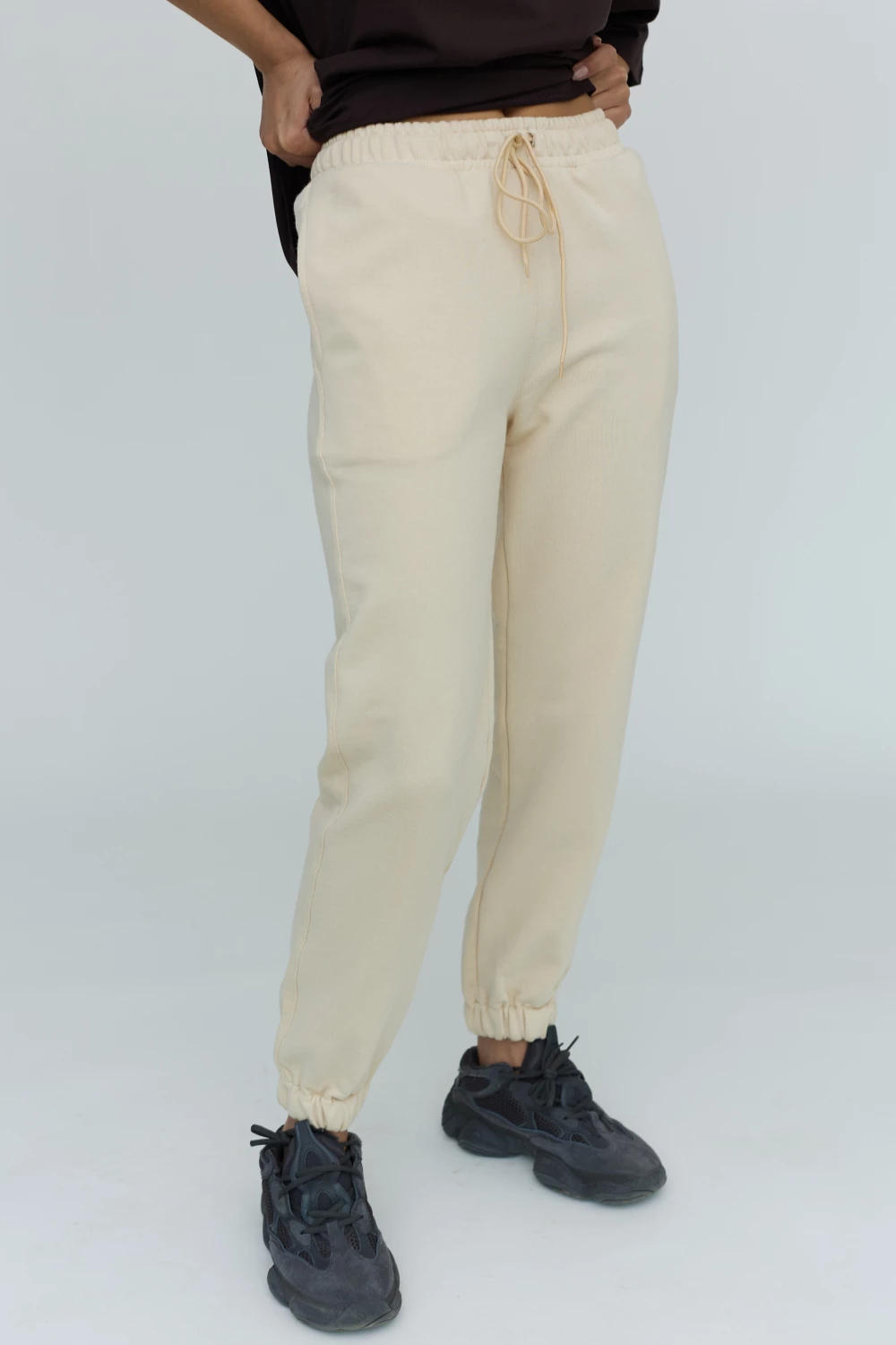 штани "unisex" у кольорі cream