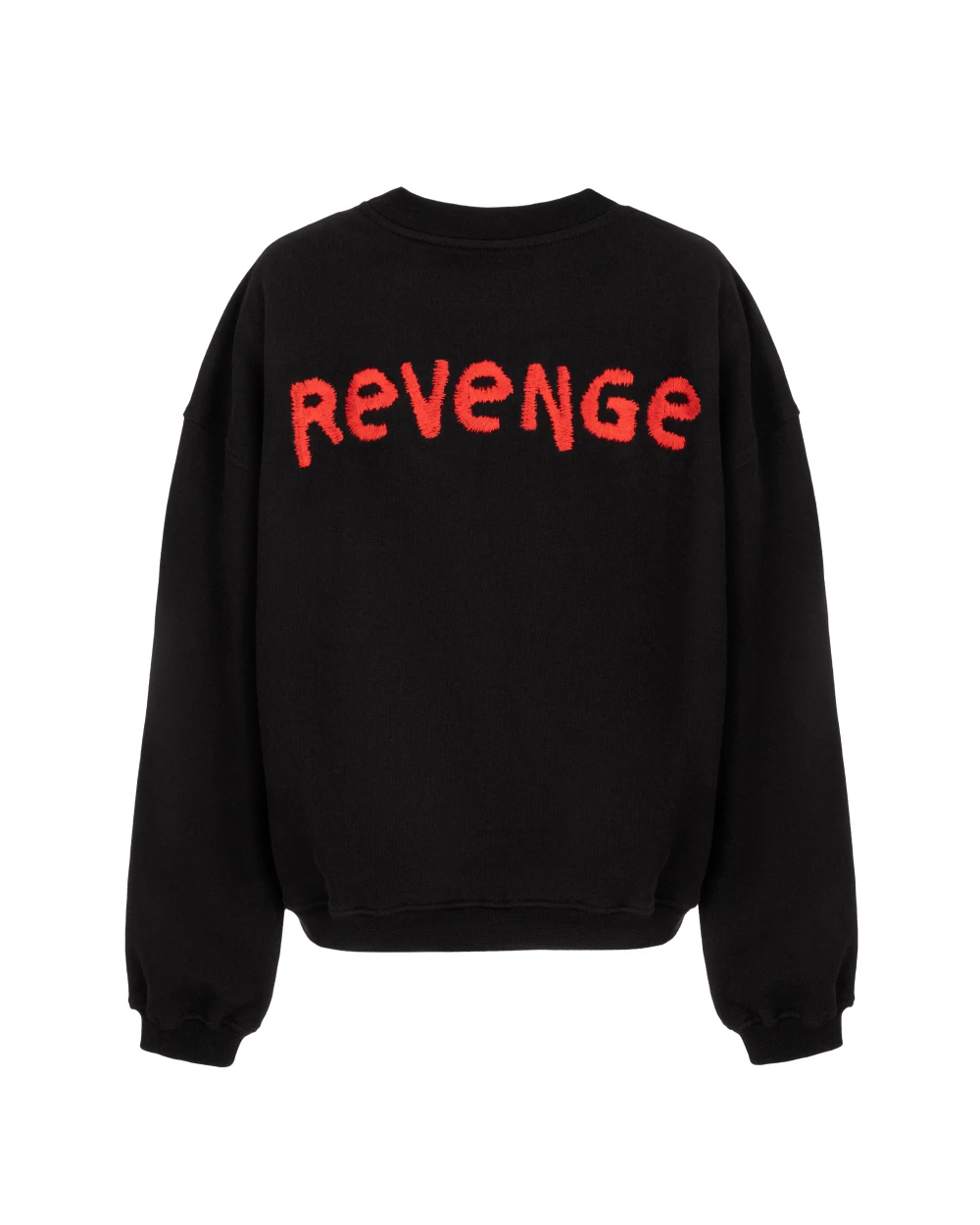 sweatshirt "revenge"  in black color