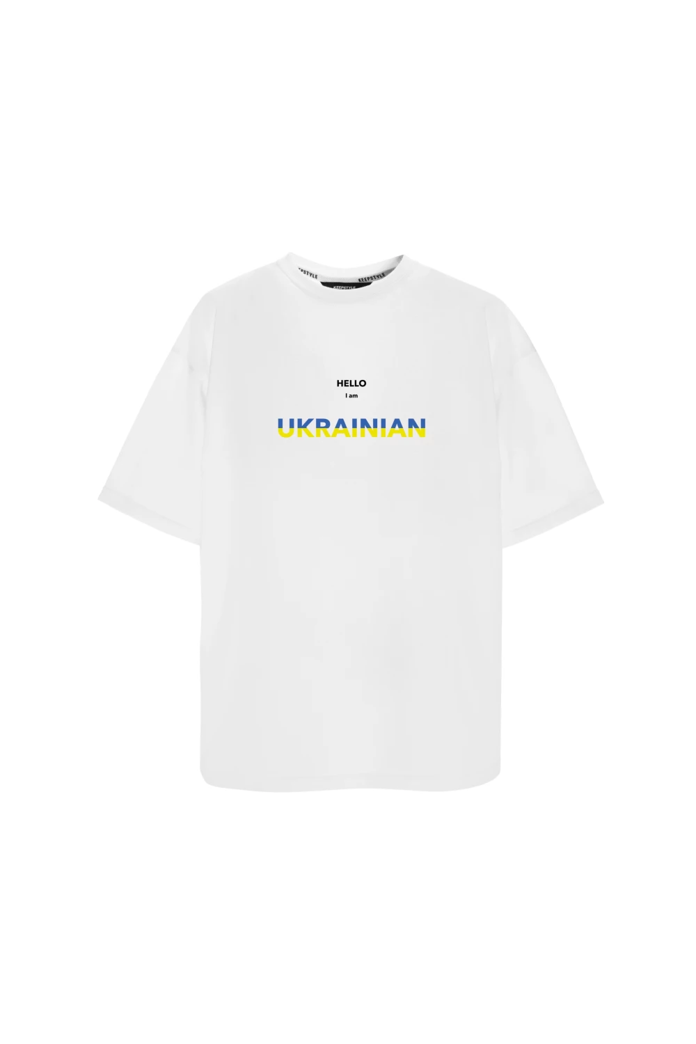 ukrainian t-shirt in white