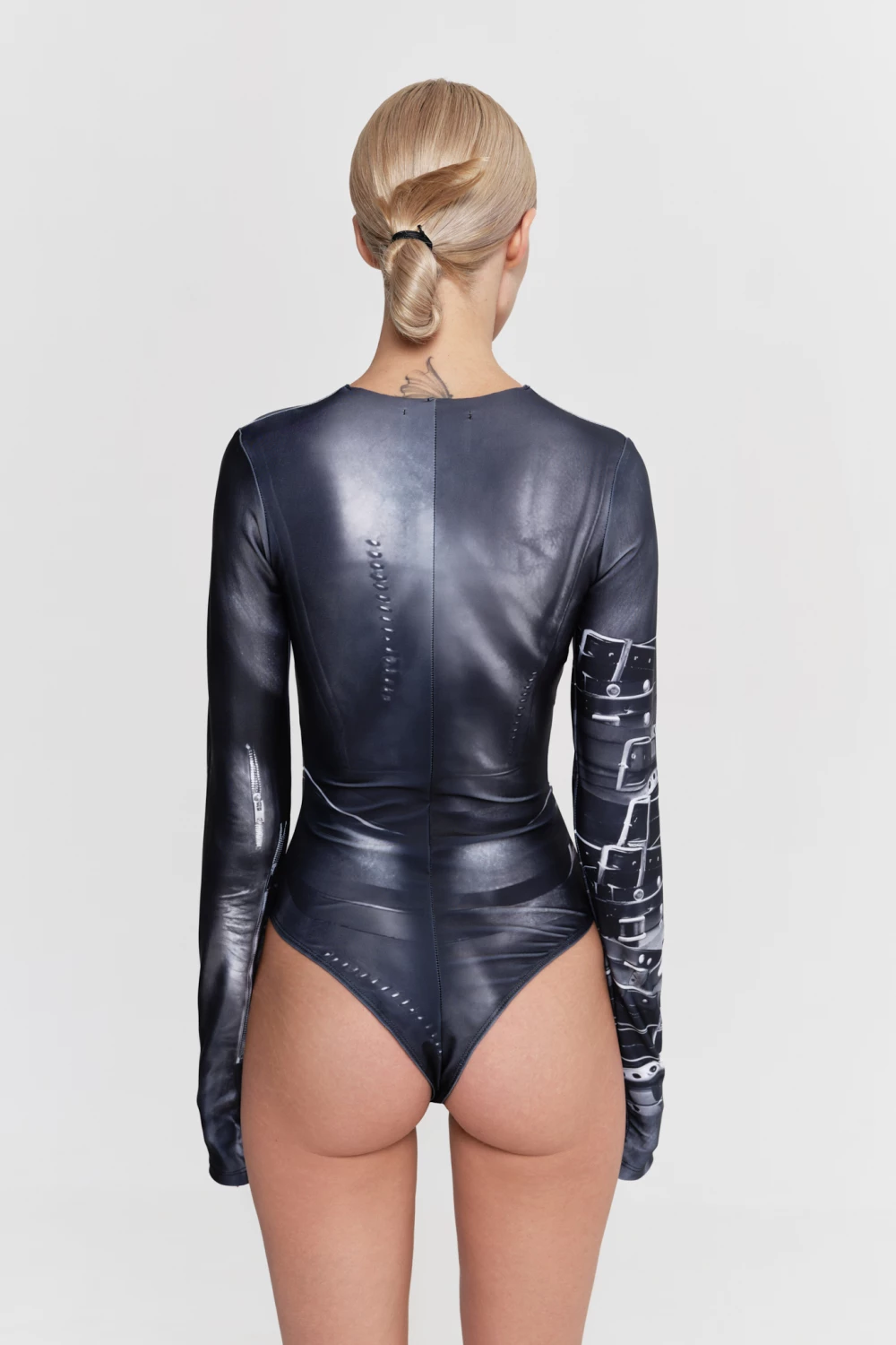 "vintage leather" bodysuit