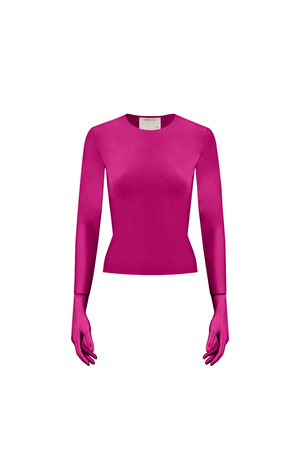 long sleeve lilith in fuchsia color