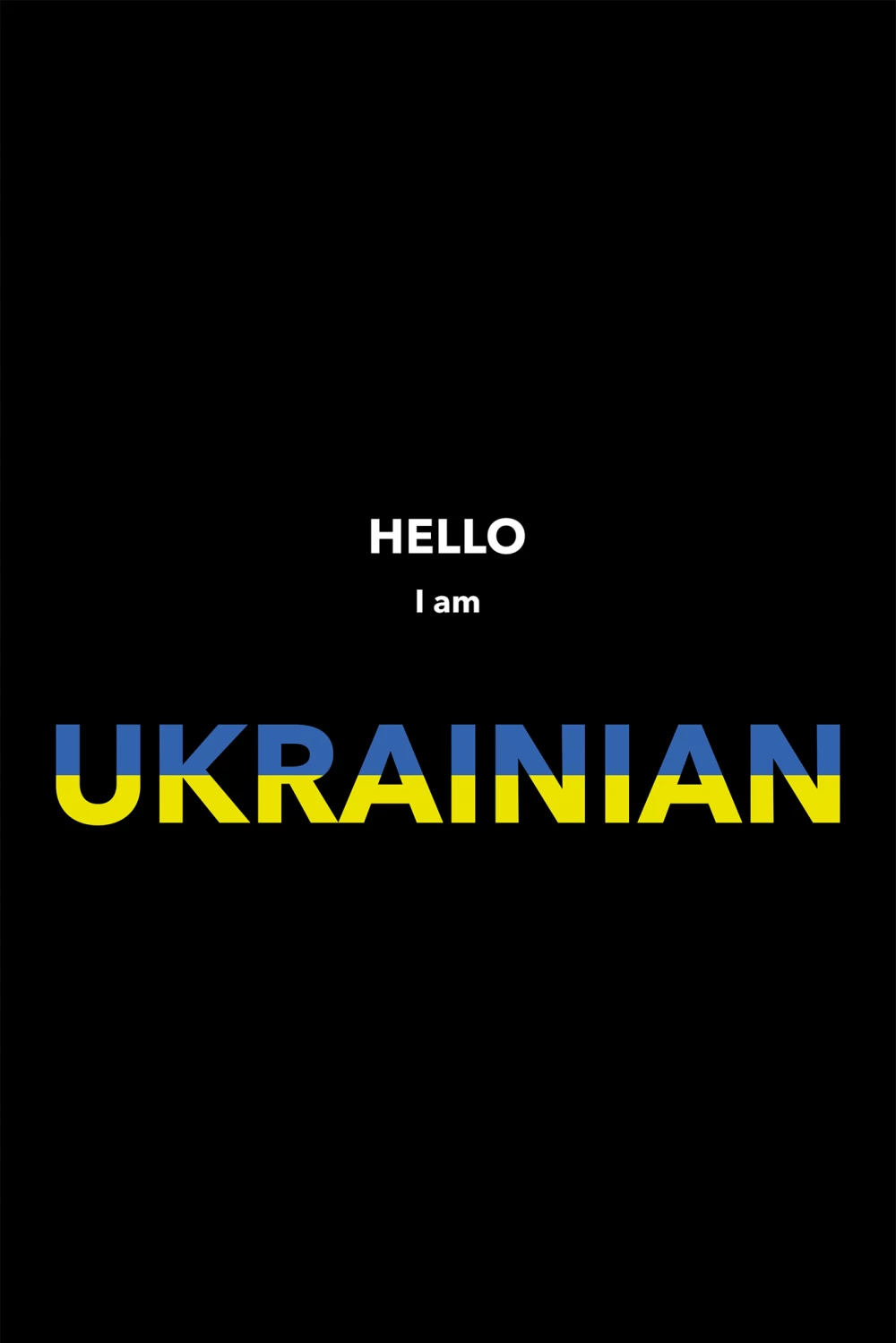 ukrainian hoodie in black color