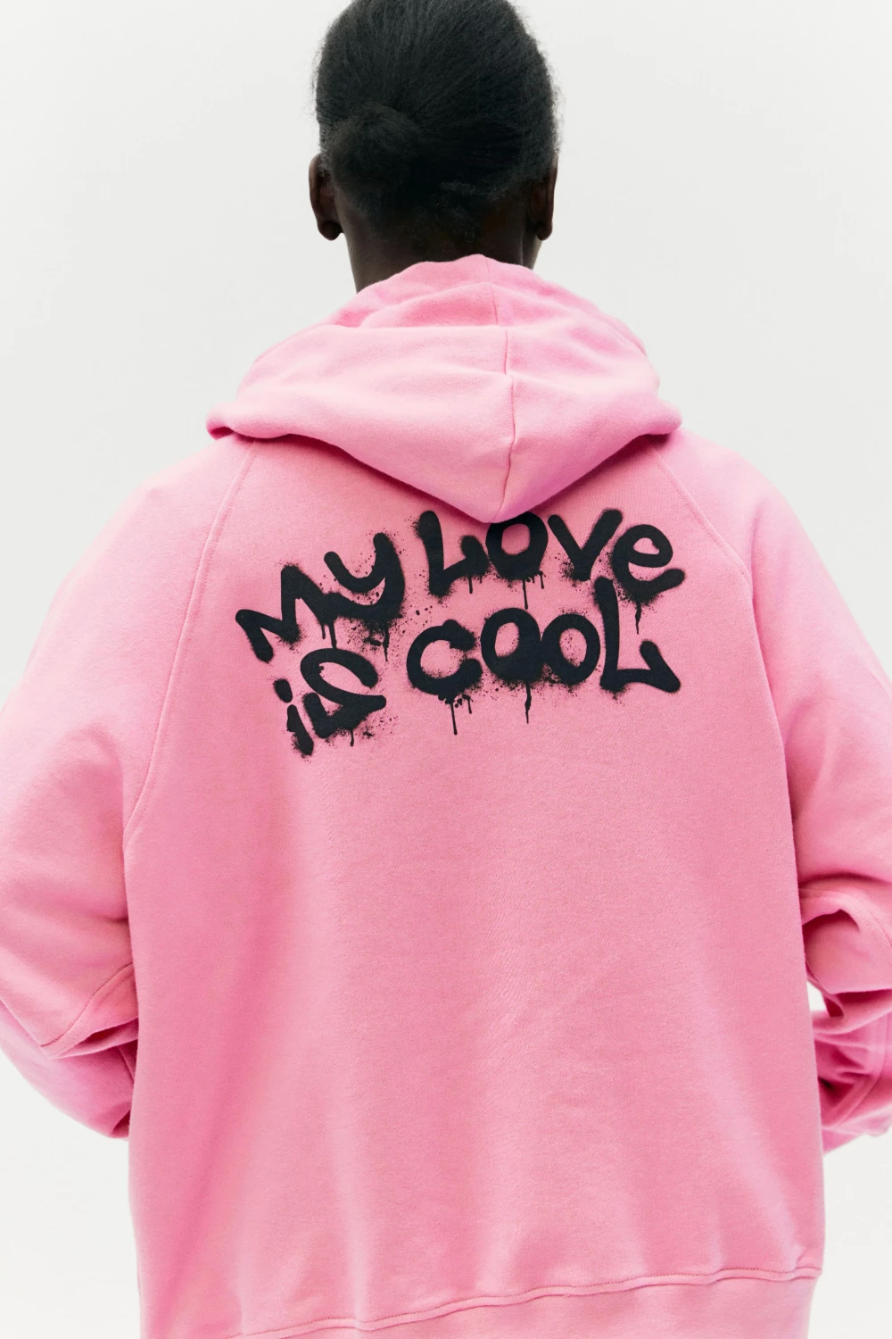 hoodie my love is cool in bubble color