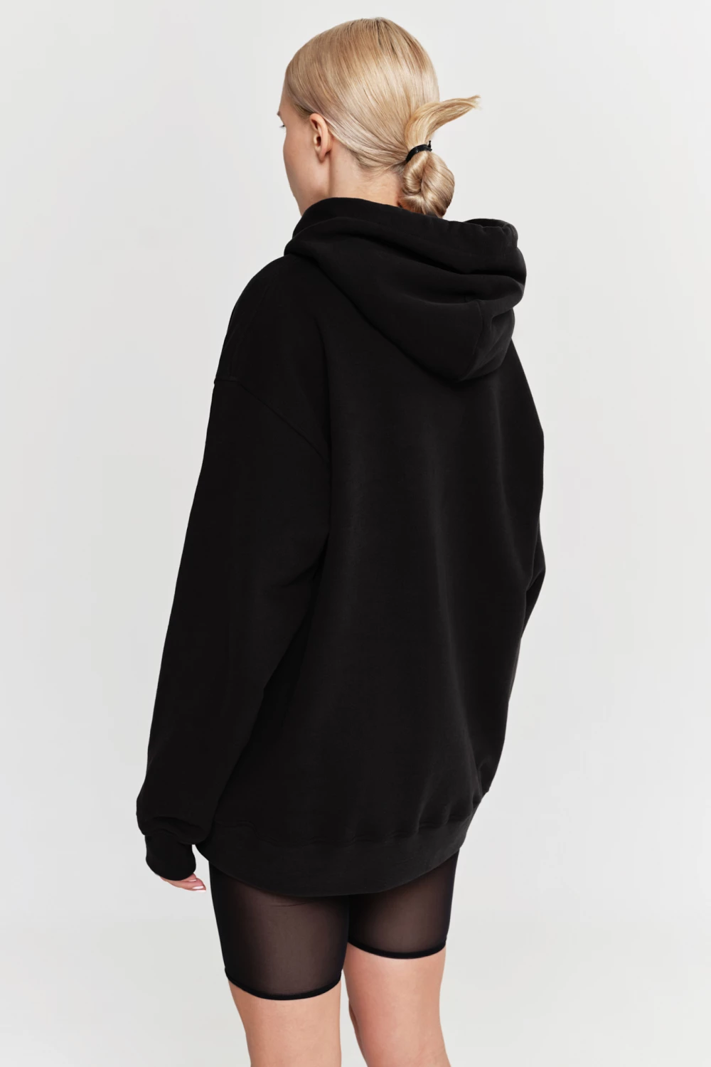 hoodie "shopping" in black color