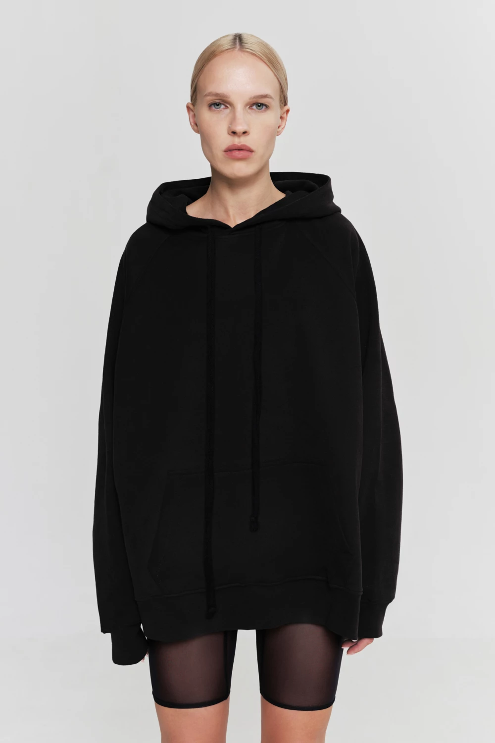 hoodie "sex idol" in black color